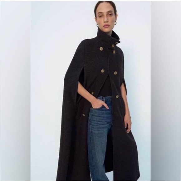 Zara Jackets & Blazers - Zara limited edition wool blend Cape Coat
